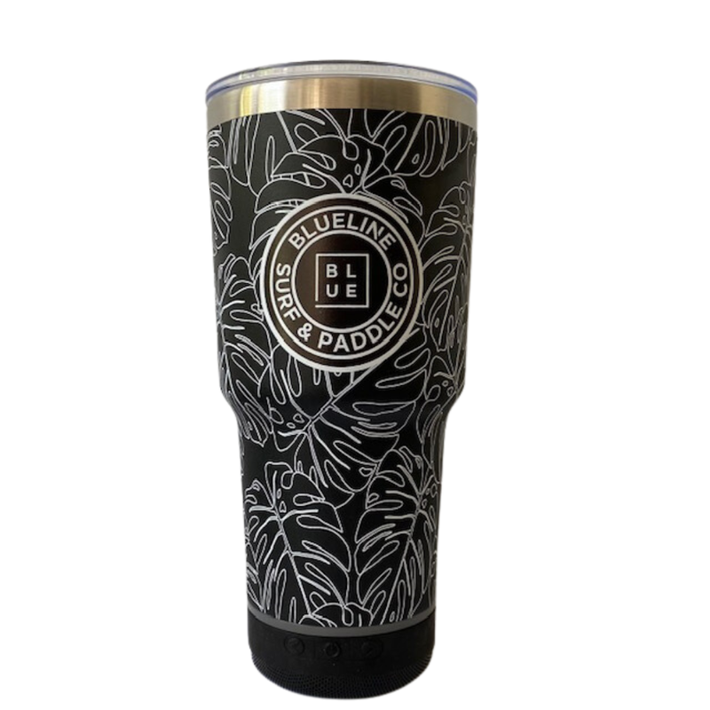 Blueline Surf + Paddle Co. Blueline x Mobe Kahala 24 oz. Tumbler Leaves