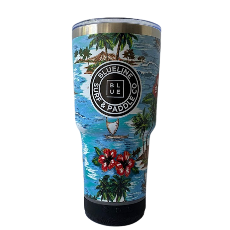 Blueline Surf + Paddle Co. Blueline x Mobe Kandui 24 oz. Tumbler  Island