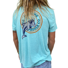 Blueline Surf + Paddle Co. Dolphins2 Tee Mint Triblend/Multi