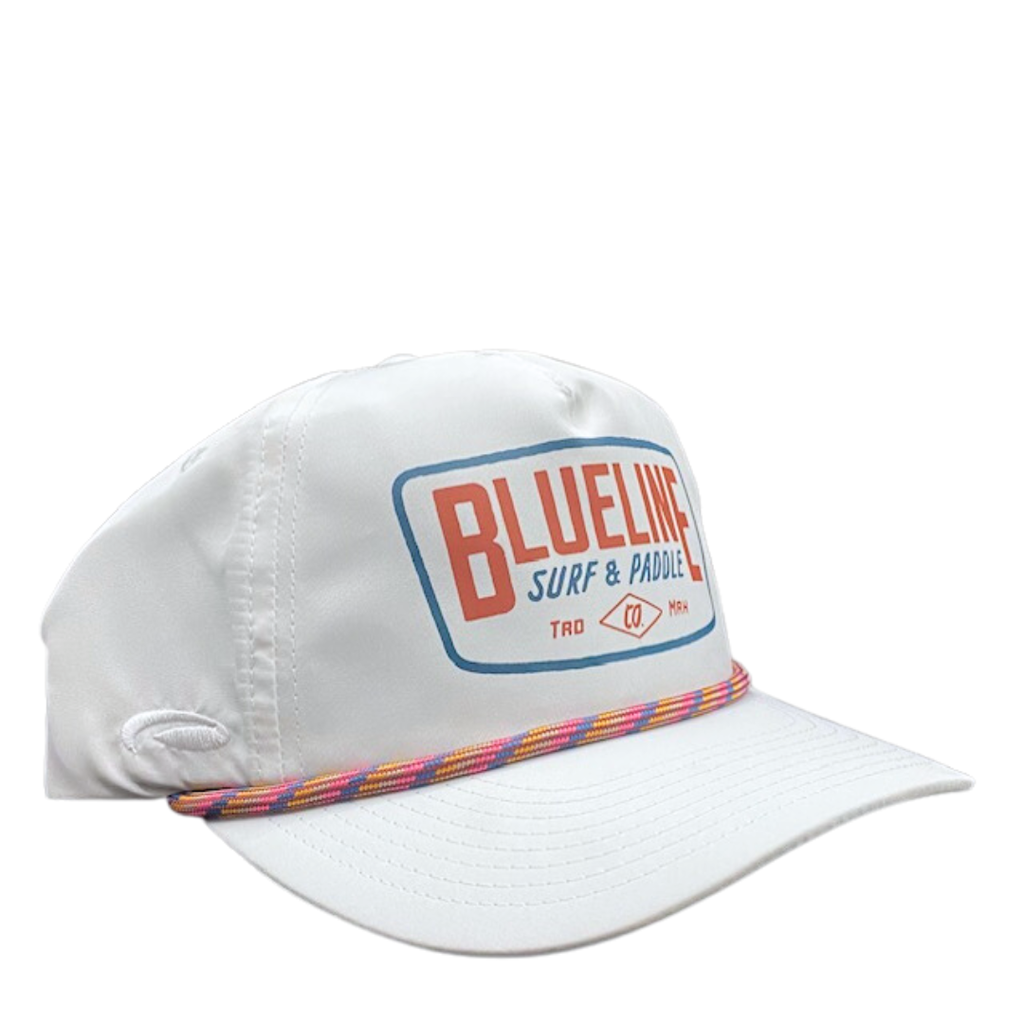 Blueline Surf + Paddle Co. Classic Badge White / Fiesta Stripe US HC SC TR02895