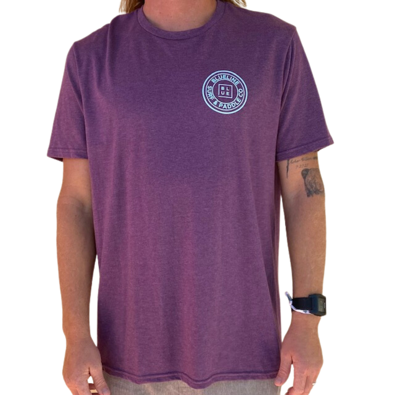 Blueline Surf + Paddle Co. The Original Heathered Eggplant/Light Blue