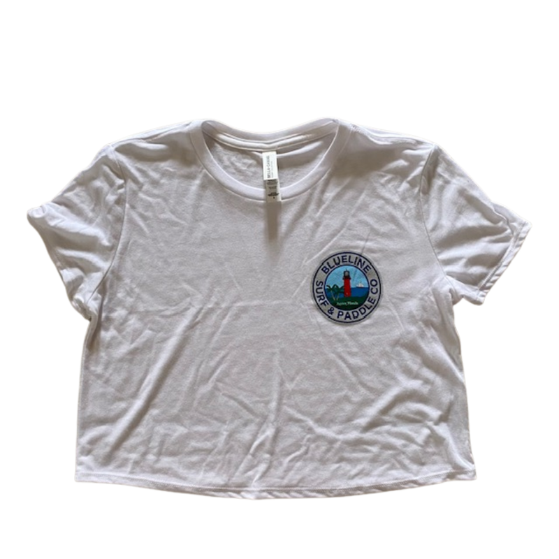 Blueline Surf + Paddle Co. JupLighthouse32 Cropped Tee White/Multi