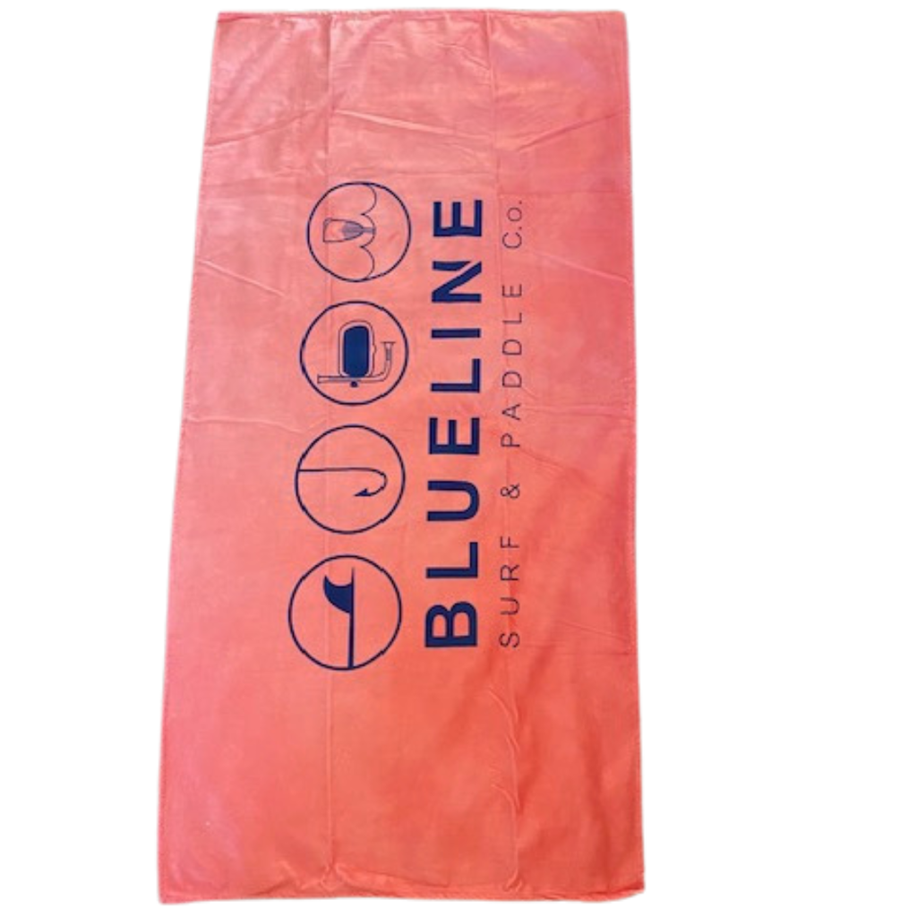 Blueline Surf + Paddle Co. SL6 Haze Bright Coral  Large Beach Towel