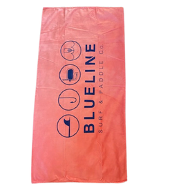 Blueline Surf + Paddle Co. SL6 Haze Bright Coral  Large Beach Towel
