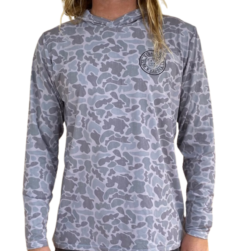 Blueline Surf + Paddle Co. Original UV Hoodie Duck Camo/Black