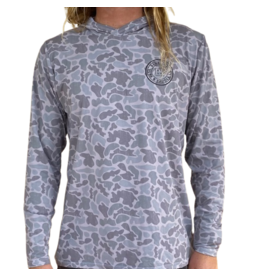 Blueline Surf + Paddle Co. Original UV Hoodie Duck Camo/Black