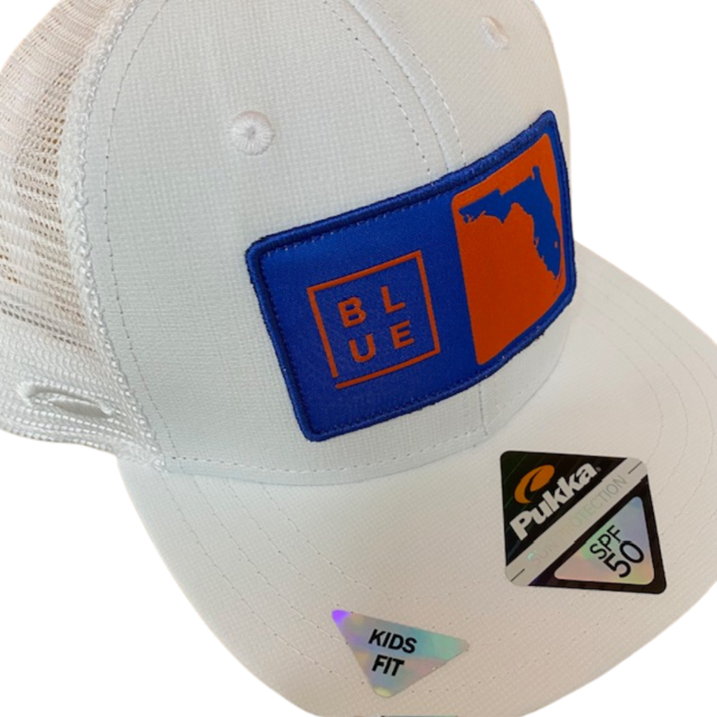 Blueline Surf + Paddle Co. Youth Florida Box UV Lite White / Royal Orange Florida Gators