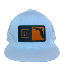 Blueline Surf + Paddle Co. Youth Florida Box UV Lite White / Forest Orange Miami Hurricanes