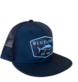 Blueline Surf + Paddle Co. Youth Tuna All Black UV/Black Topo Patch White Ring