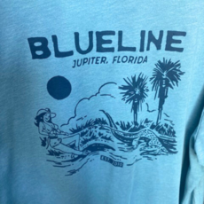 Blueline Surf + Paddle Co. Gator Lasso 1 Heather Blue Lagoon