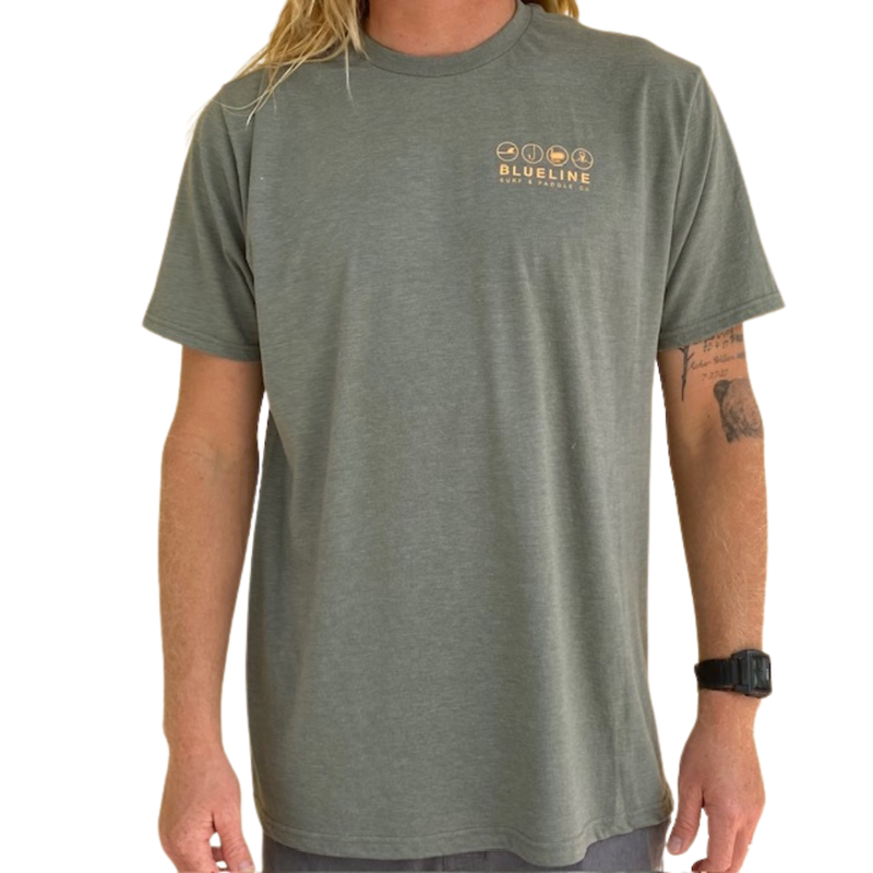 Blueline Surf + Paddle Co. The Lifestyle Heather Olive/Coral