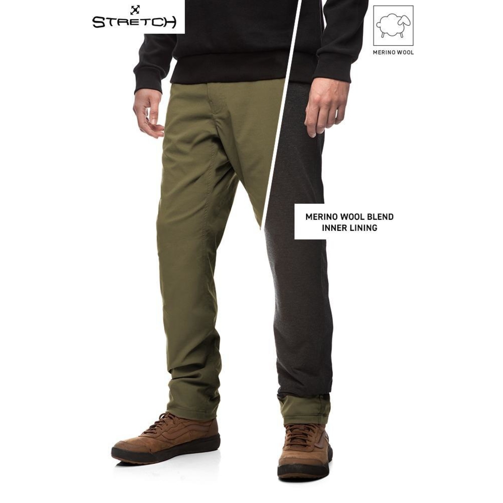 686 686 Men's Everywhere Merino Lined Pant - Relaxed Fit