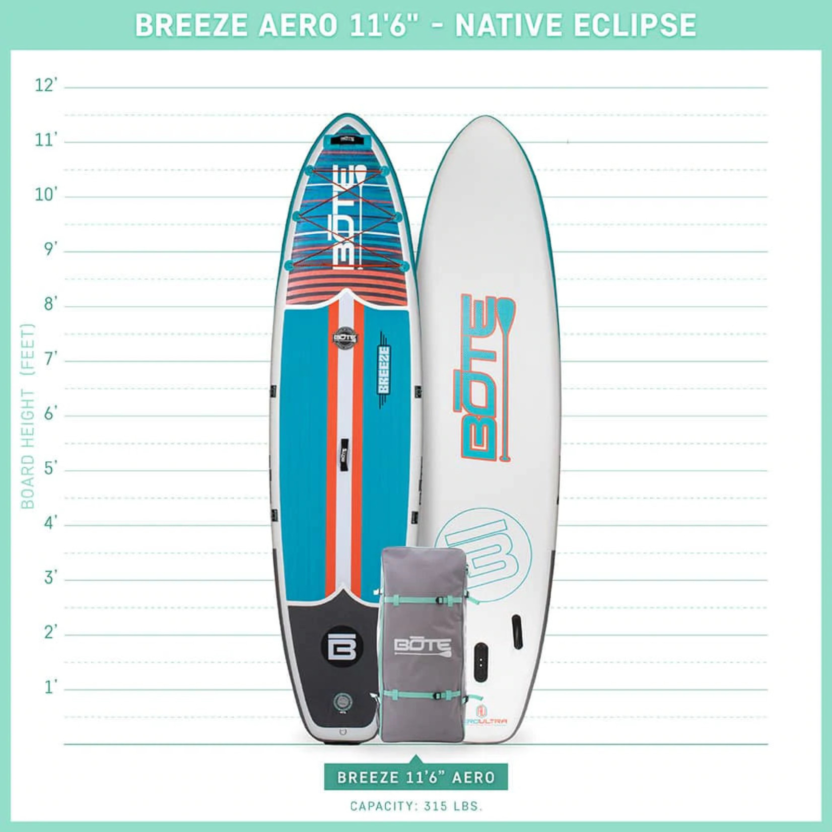 Bote Bote Breeze Aero 11'6" Inflatable Paddle Board