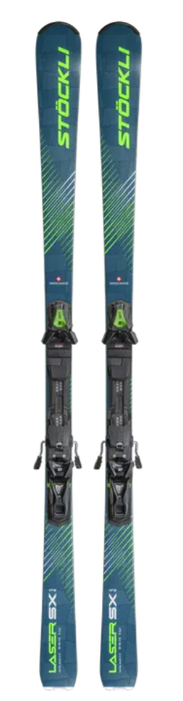 Stockli Laser SX Skis with SRT 12 Bindings 2025 - Ski Shack Stockli Laser SX Skis with SRT 12 Bindings 2025 - Ski Shack