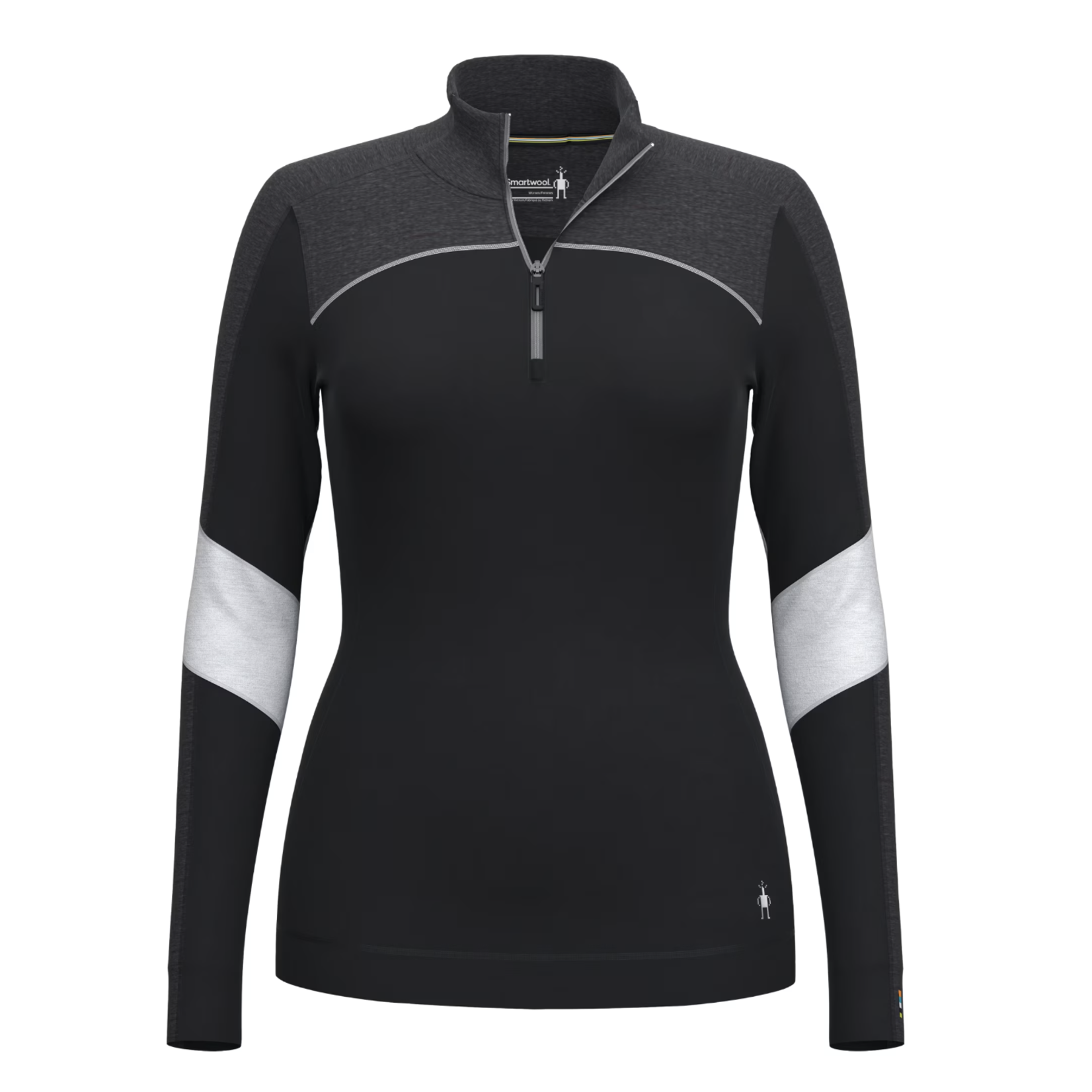 Smartwool Smartwool Women's Classic Thermal Merino Base Layer Colorblock 1/4 Zip