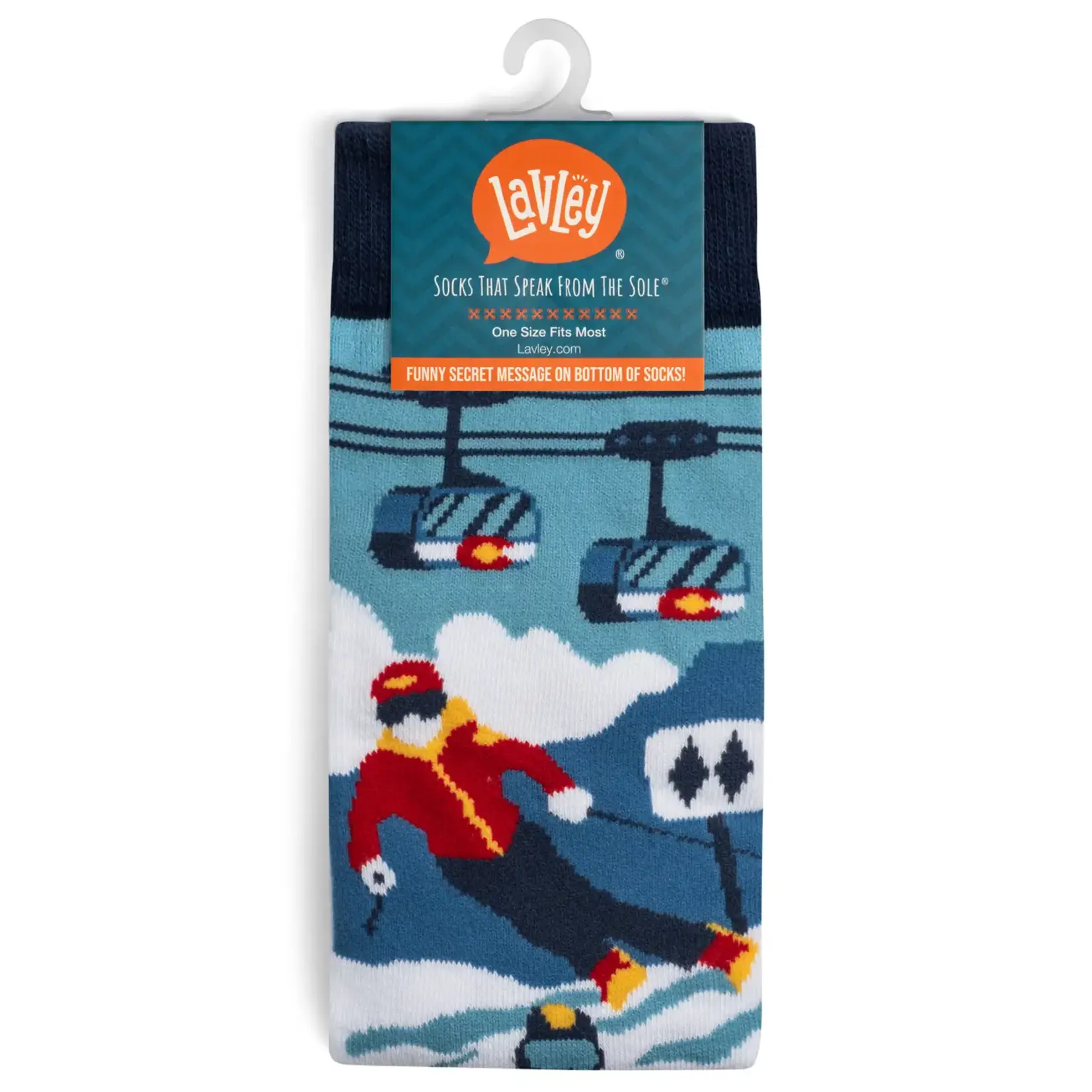 I'd Rather Be Skiing Adult Crew Socks