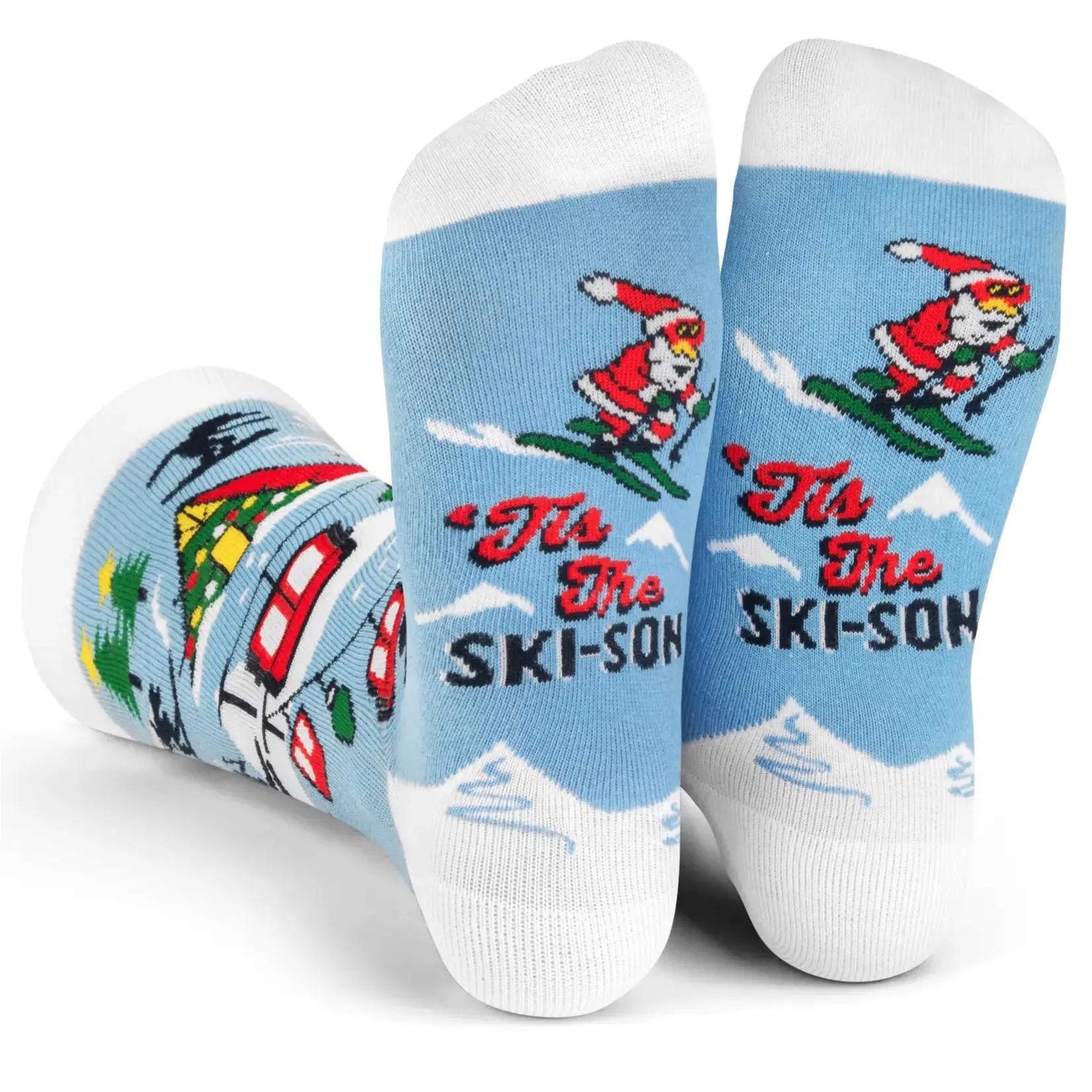 Tis the Ski-son Adult Crew Socks
