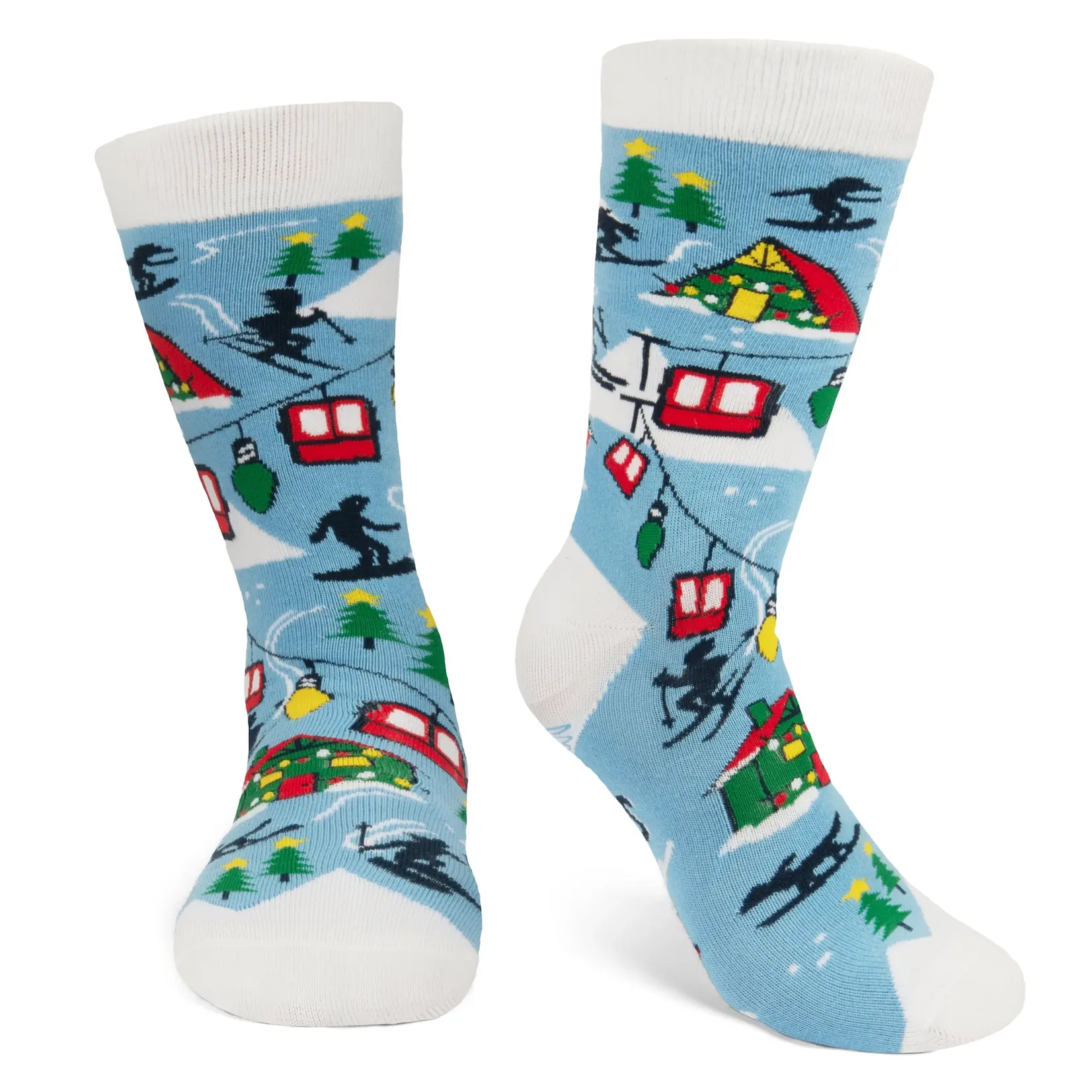 Tis the Ski-son Adult Crew Socks