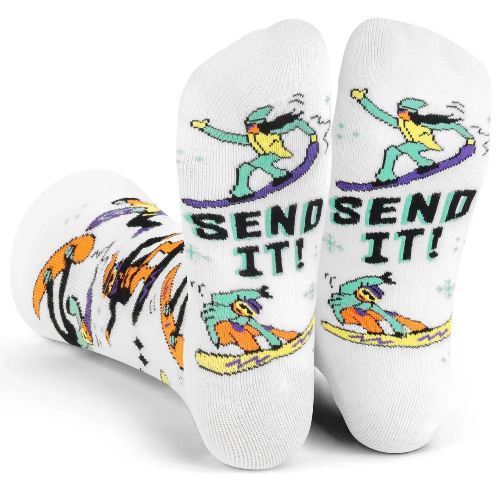 Send it Snowboard Adult Crew Socks