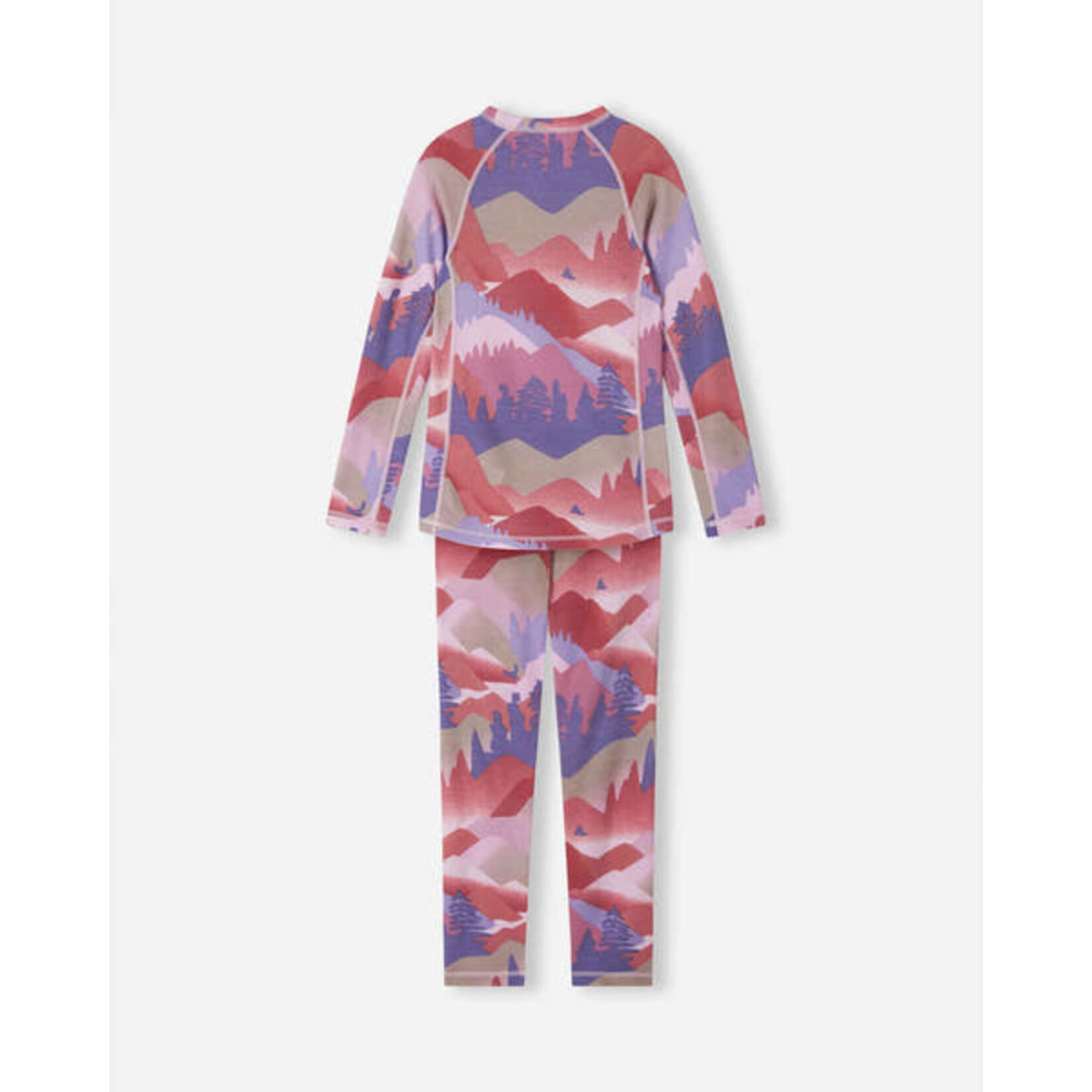 Reima Reima Taitoa Kids' Merino Wool and Lyocell Base Layer Set Print