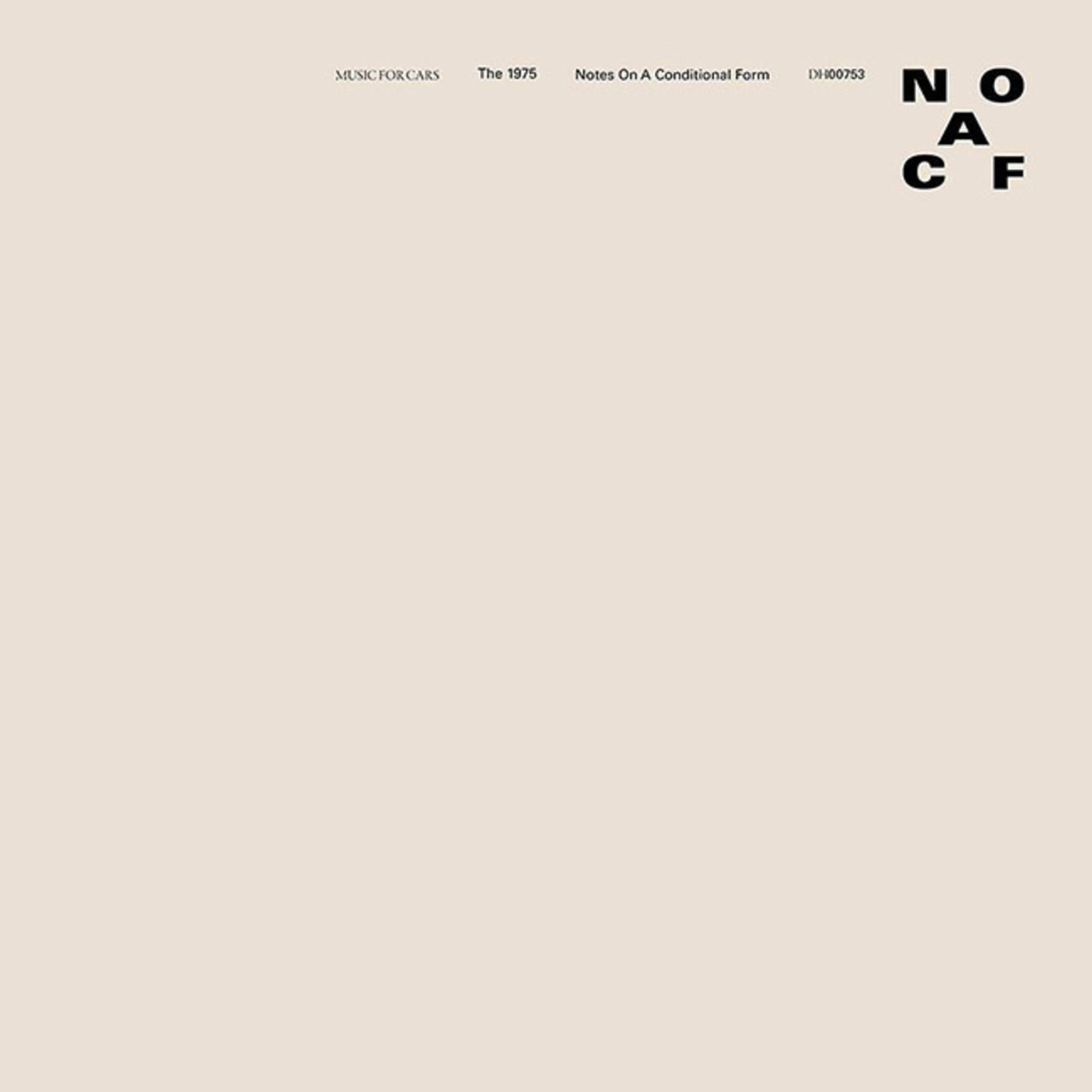 [New Vinyl] 1975 - Notes On a Conditional Form (2LP, clear vinyl)