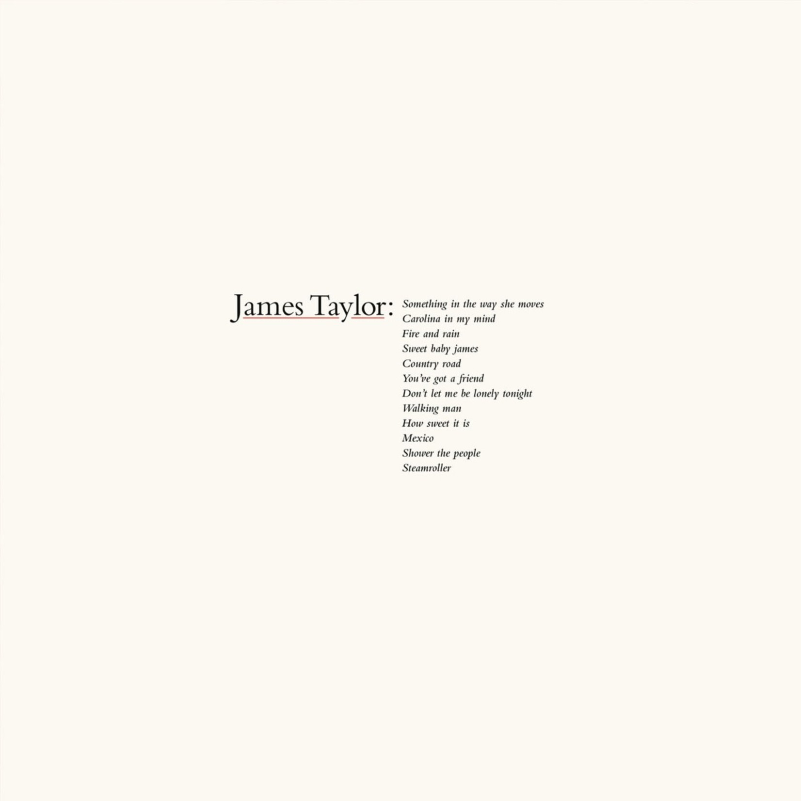[Vintage Vinyl] James Taylor - Greatest Hits