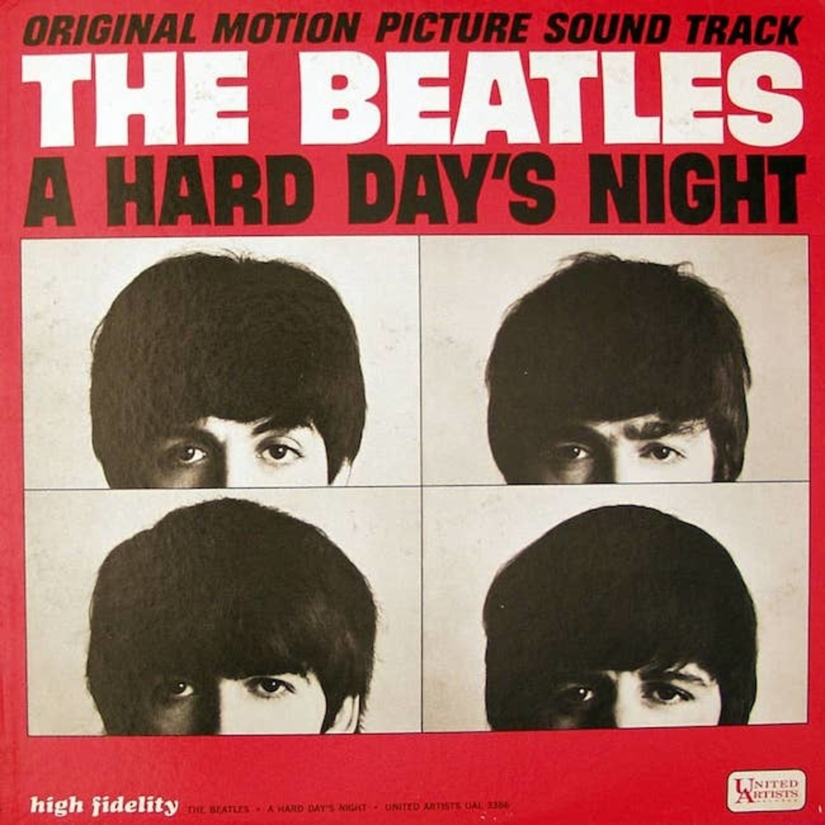 [Vintage] Beatles - Hard Day's Night (reissue, red cover)