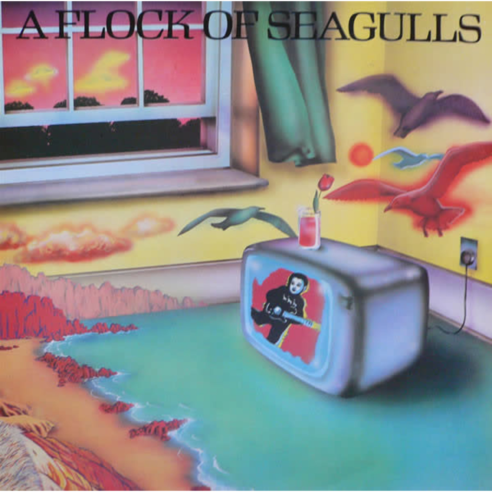 [Vintage Vinyl] Flock of Seagulls - self-titled (TV & beach on cover)