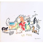 [Vintage] Crosby, Stills, Nash & Young - So Far (cover art by Joni Mitchell)