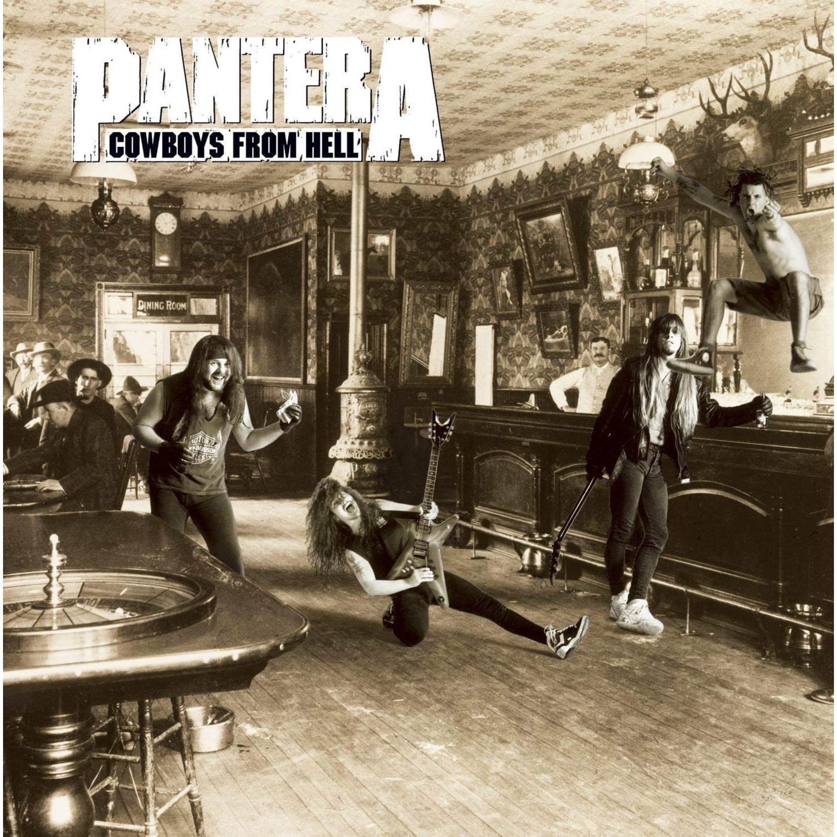 [New] Pantera - Cowboys From Hell (white & whiskey brown marble vinyl)