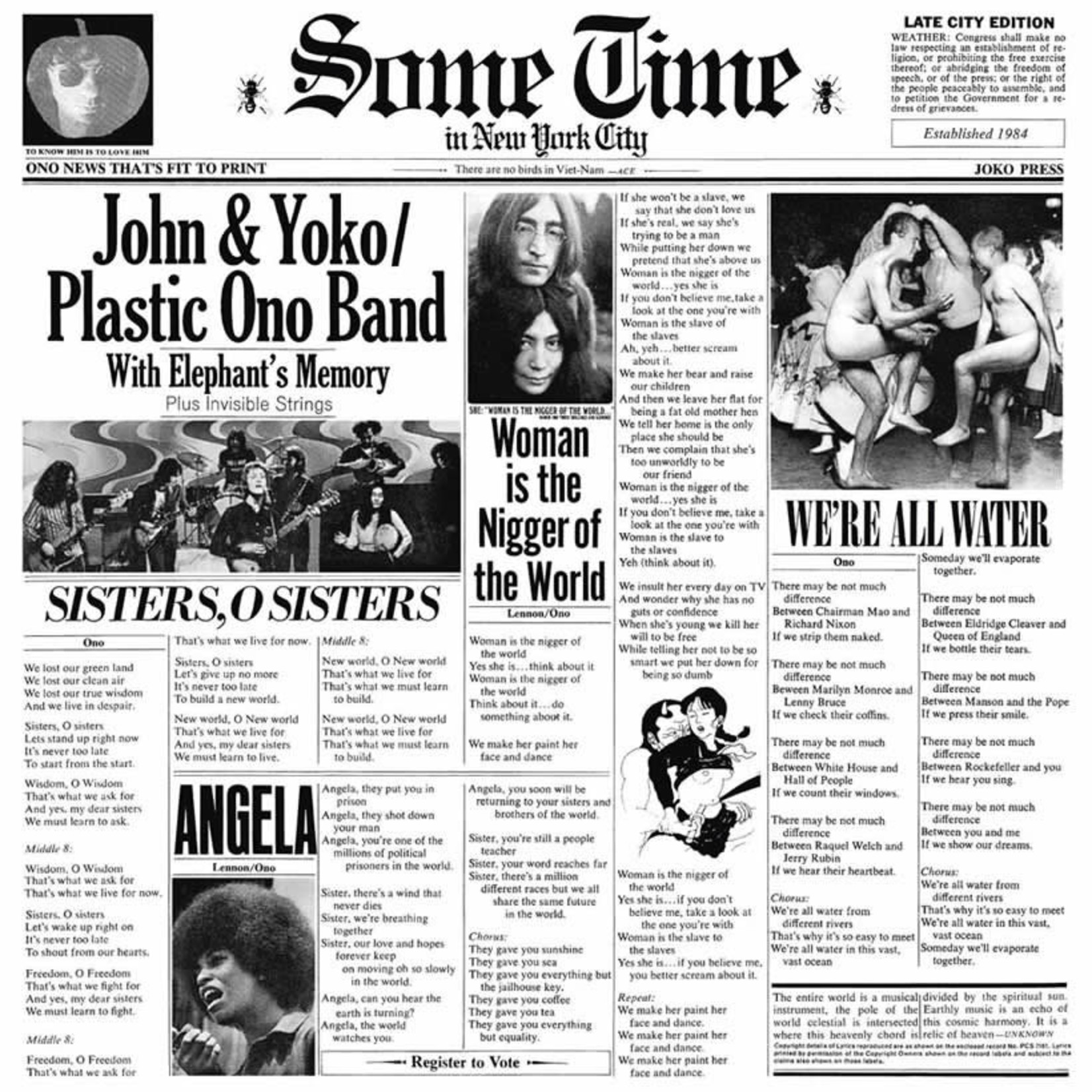 [Vintage Vinyl] John Lennon & Yoko Ono - Some Time in New York (2LP)