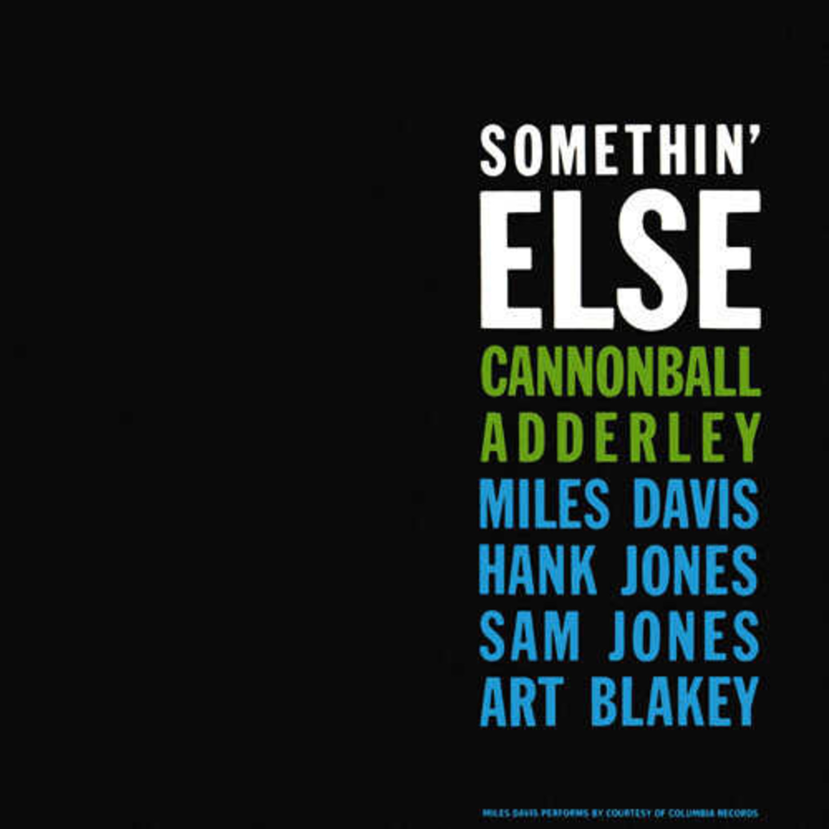 [New Vinyl] Cannonball Adderley - Somethin' Else (Blue Note Classic Vinyl Series)