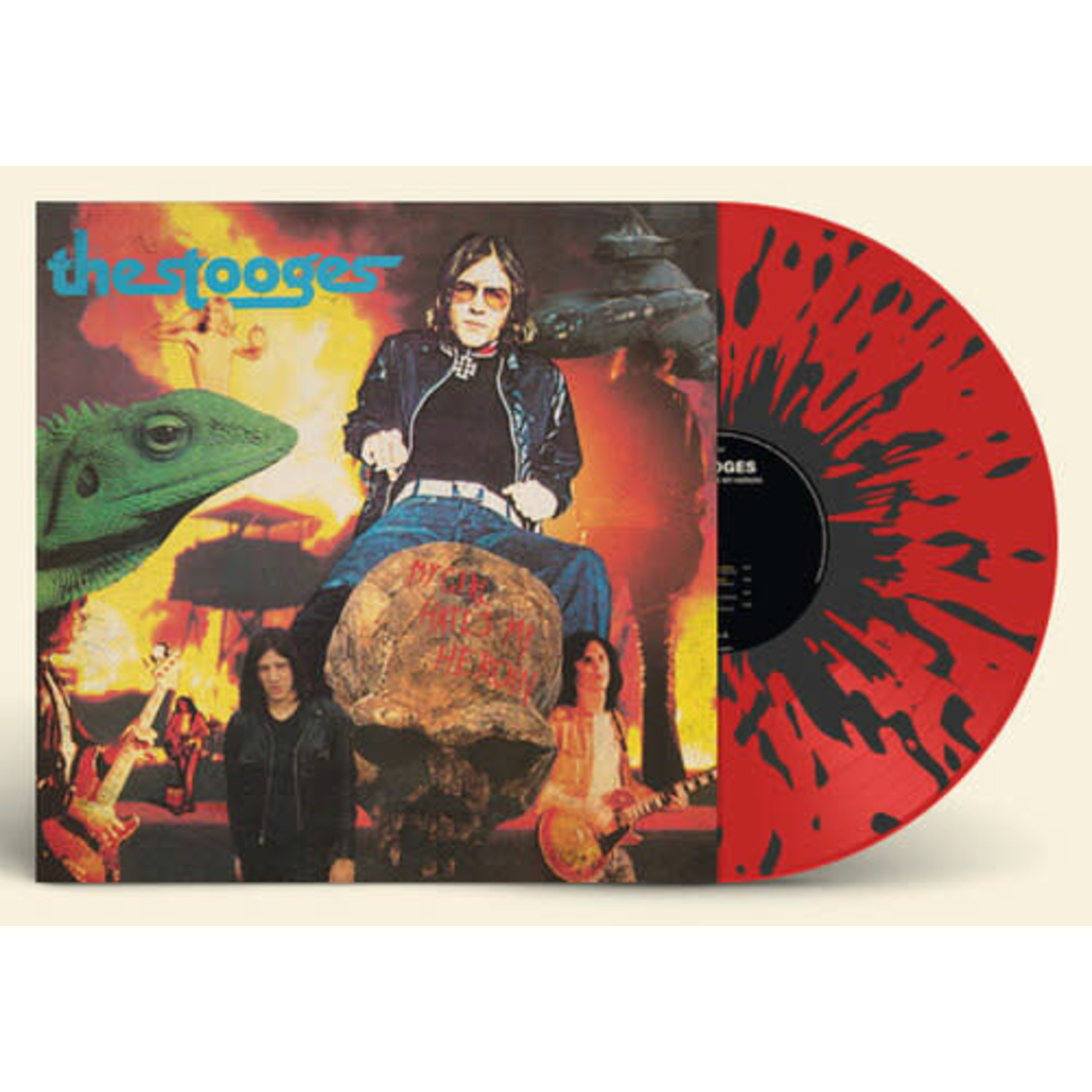 [New] Stooges (Iggy Pop) - My Girl Hates My Heroin (red & black splatter vinyl)