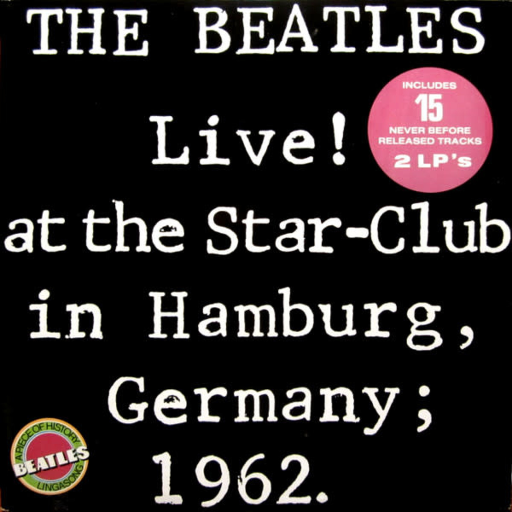 [Vintage Vinyl] Beatles - Live at Star Club Hamburg, Germany 1962 (2LP)
