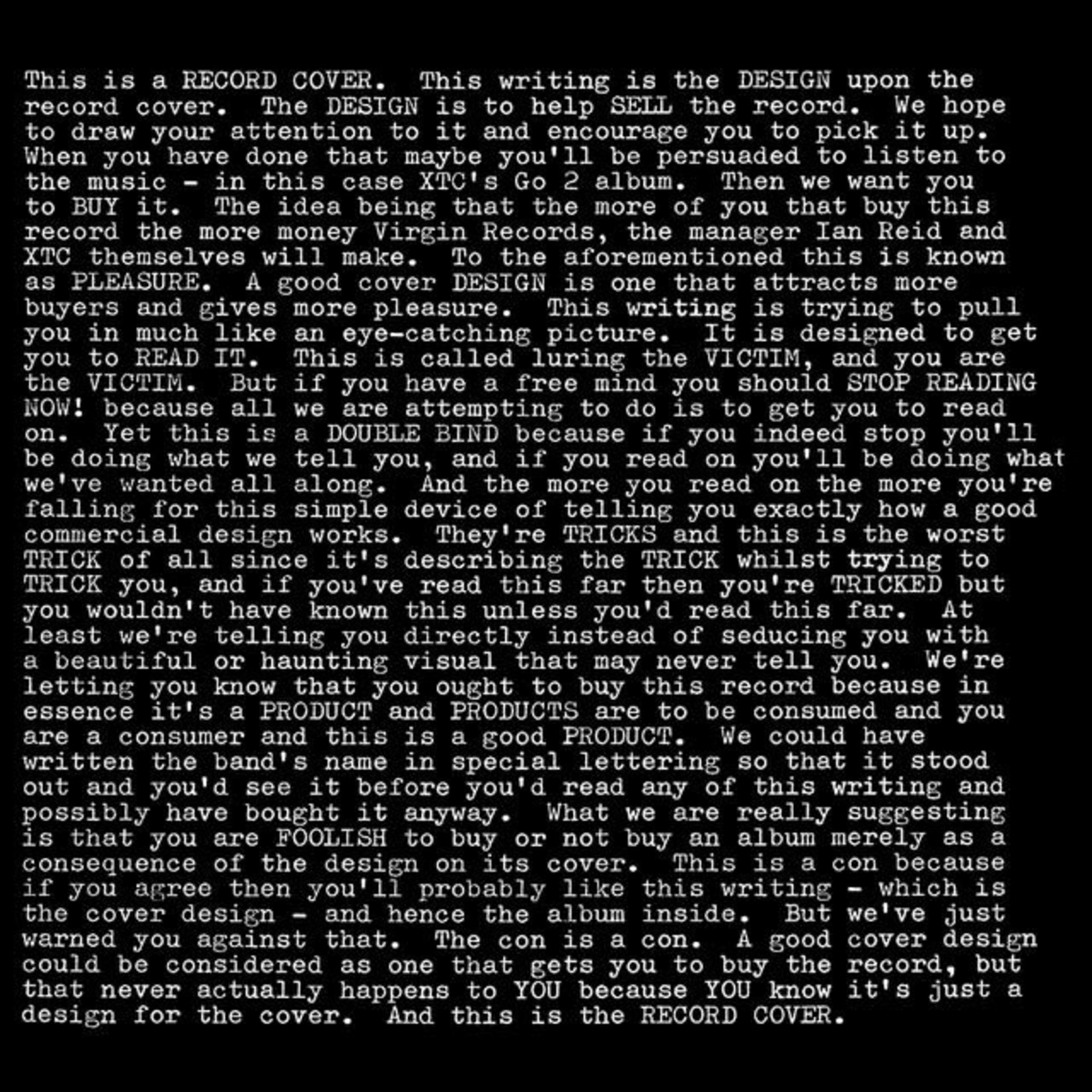 [Vintage Vinyl] XTC - Go 2