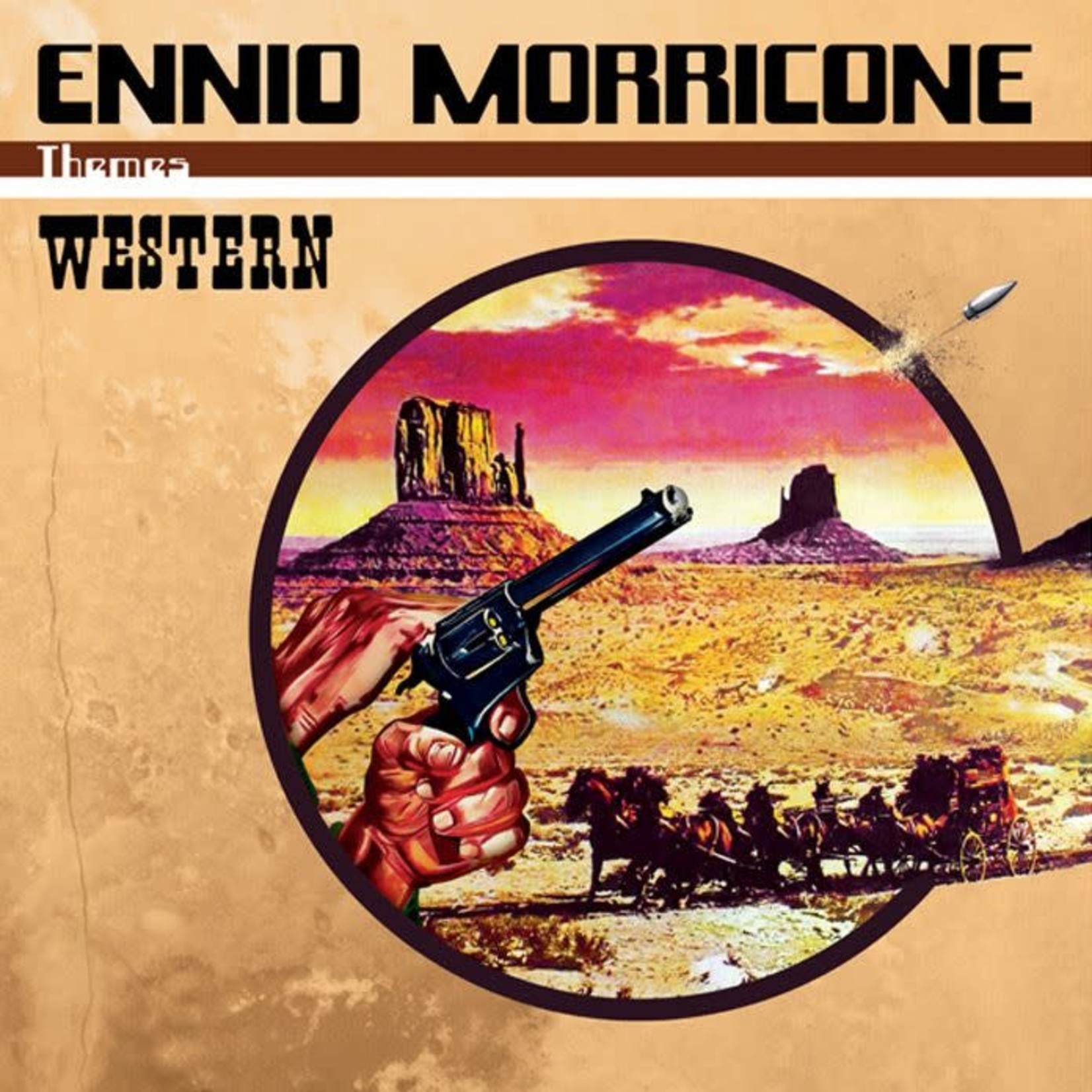 [New] Ennio Morricone - Western - Themes (2LP, red & silver marbled vinyl)