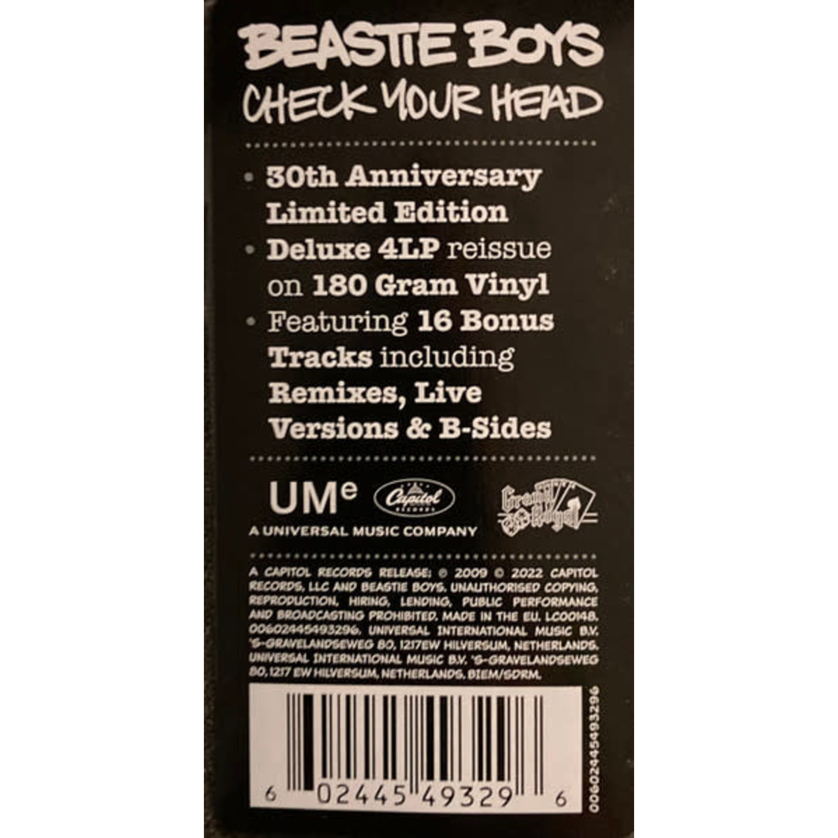 [New] Beastie Boys - Check Your Head - 30th Anniversary (4LP+box, limited  edition, indie exclusive)