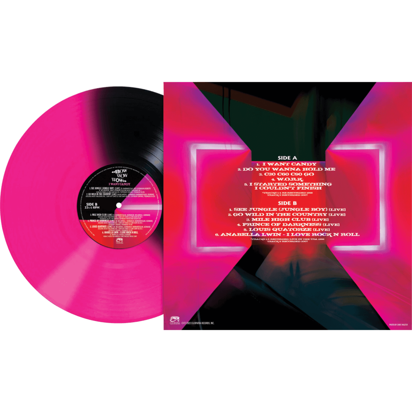 New] Bow Wow Wow - I Want Candy (pink & black stripe vinyl) - Kops