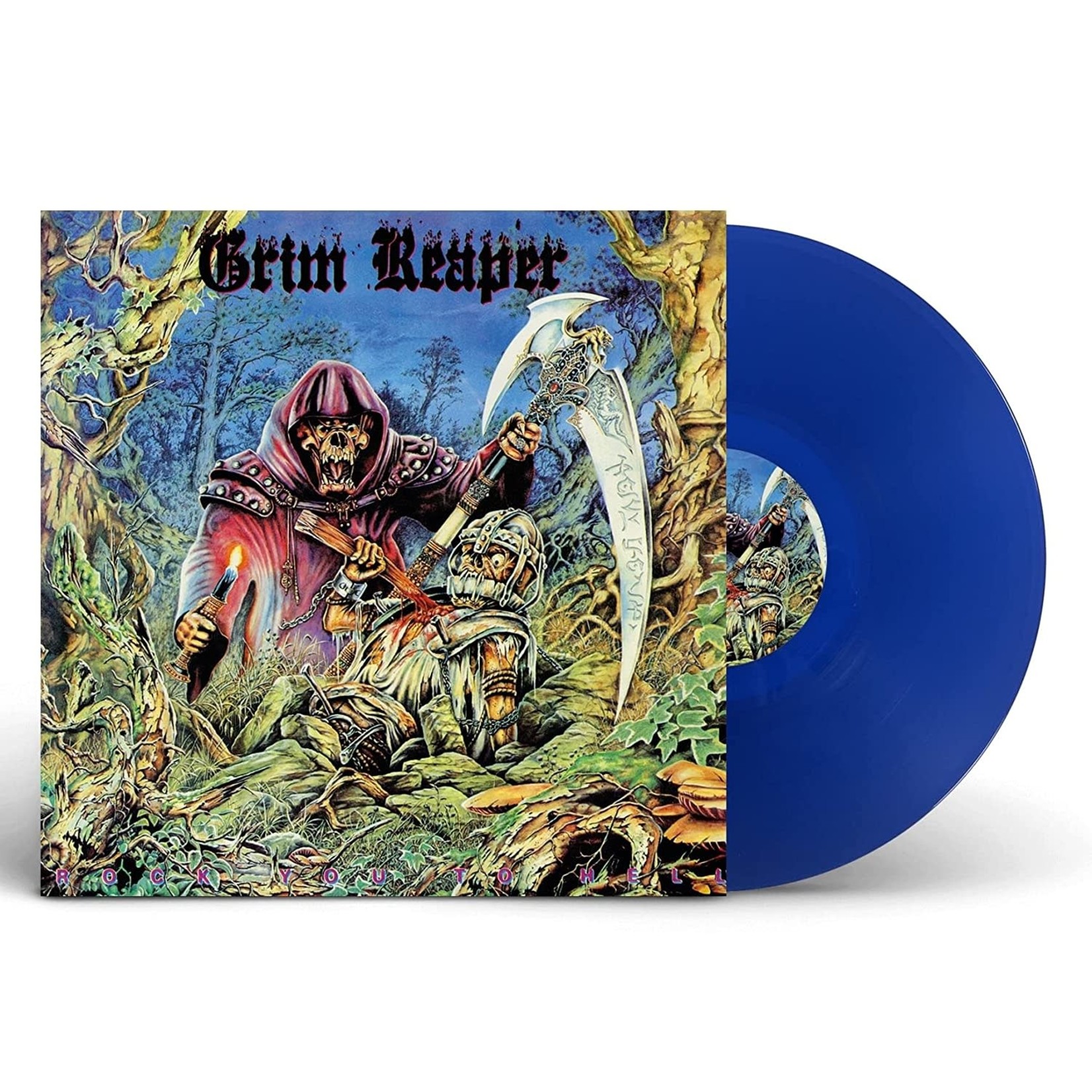 [New] Grim Reaper - Rock You To Hell (blue vinyl)