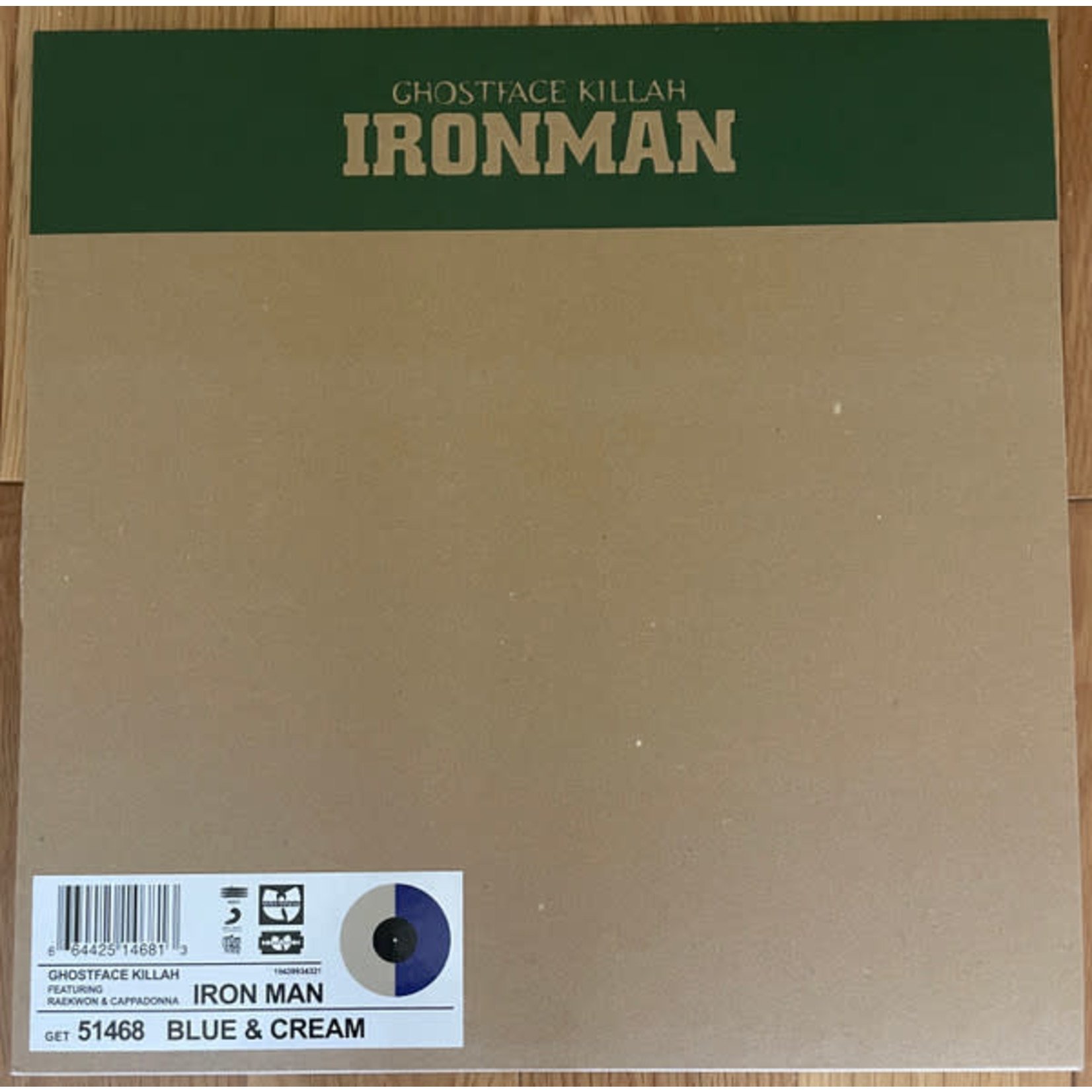 [New] Ghostface Killah - Ironman (2LP, 25th anniversary, blue & cream coloured vinyl)