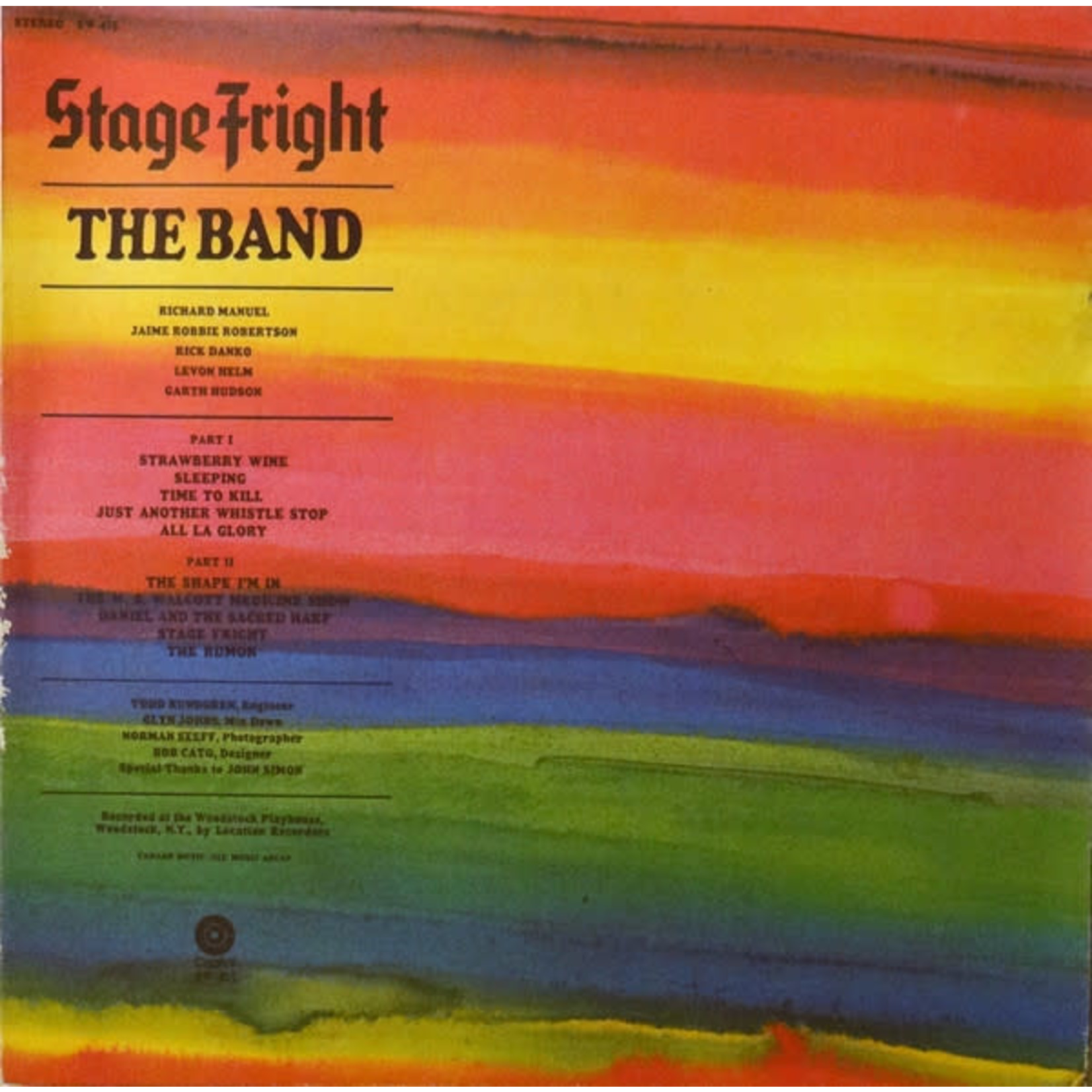 [Vintage Vinyl] Band - Stage Fright
