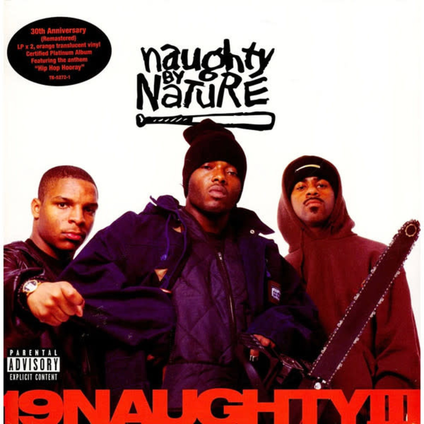 [New] Naughty By Nature - 19 Naughty III (2LP, 30th anniversary edition, orange vinyl)