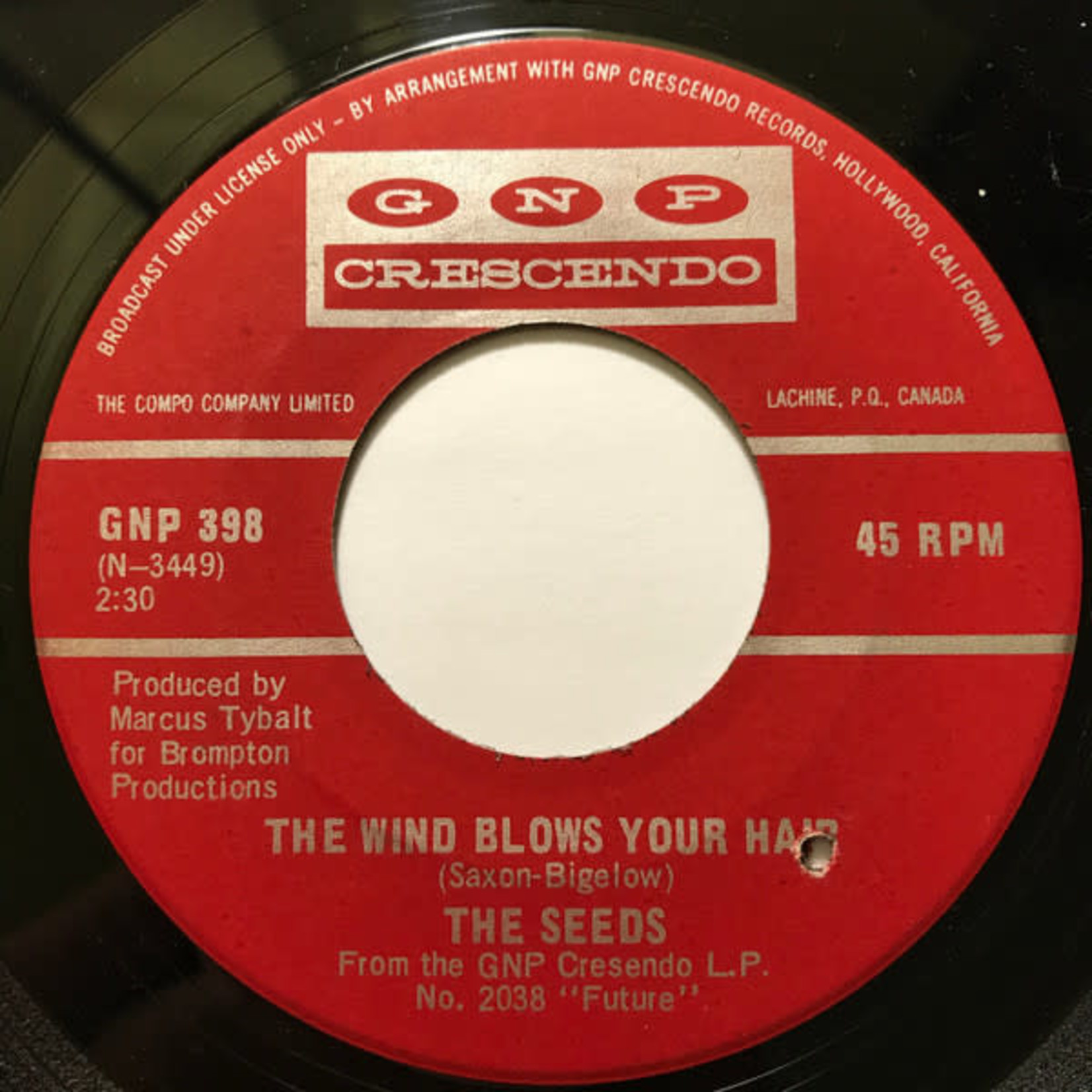 The Seeds: The Wind Blows Your Hair / Six Dreams (VG) [7"]