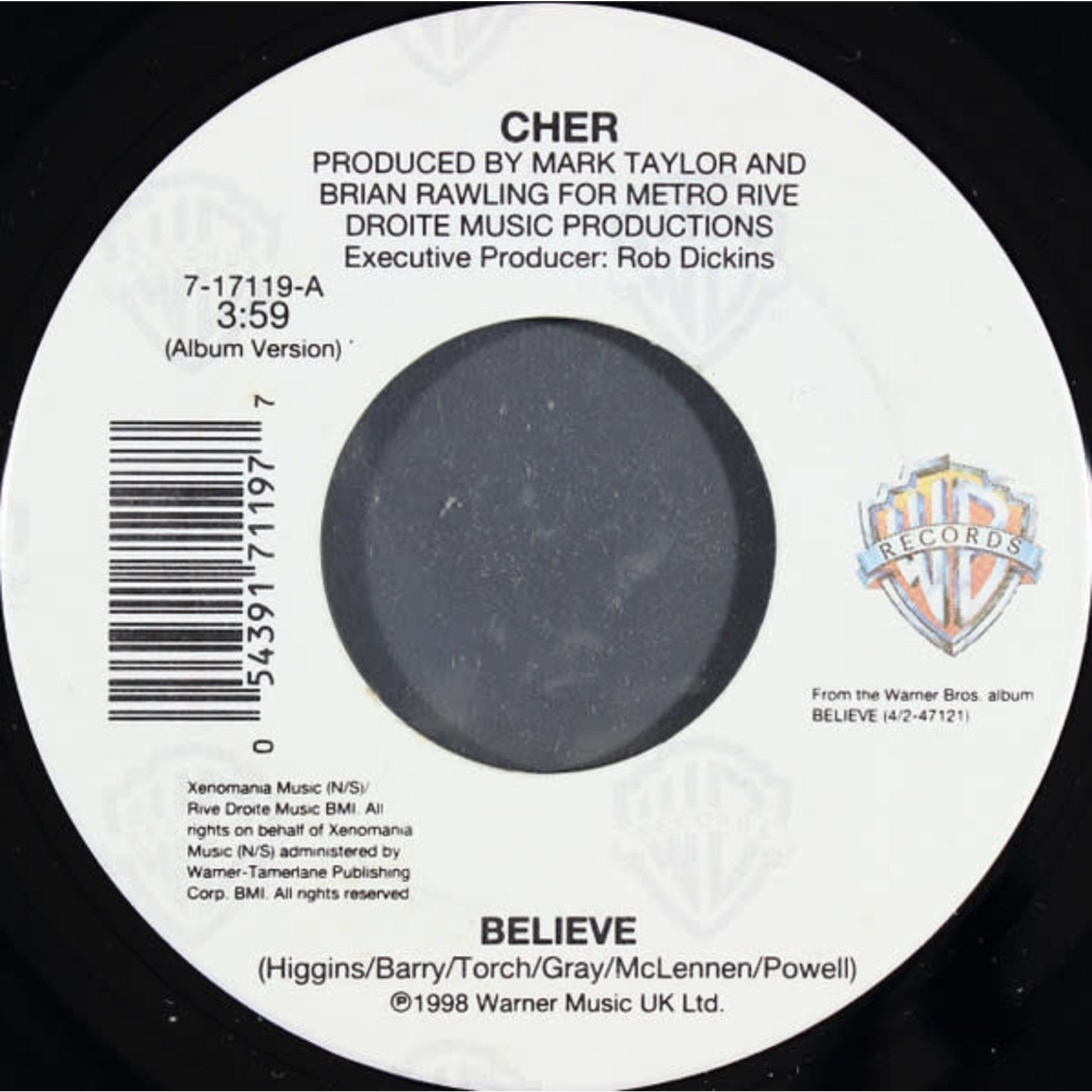 [7"] Cher - Believe (VG+)