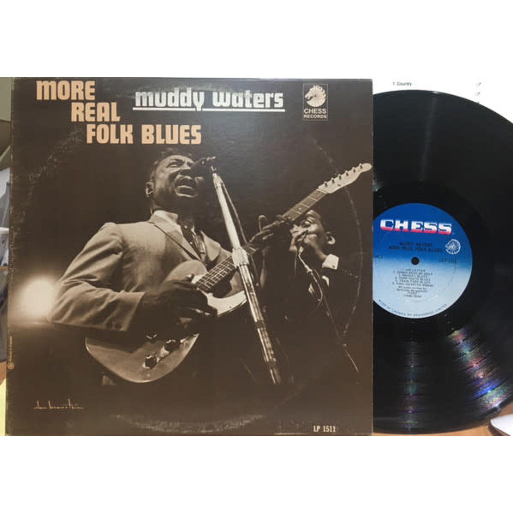 [Kollectible Vinyl] Muddy Waters - More Real Folk Blues (1967 Canada, Mono, Cover VG+/Disc VG+)