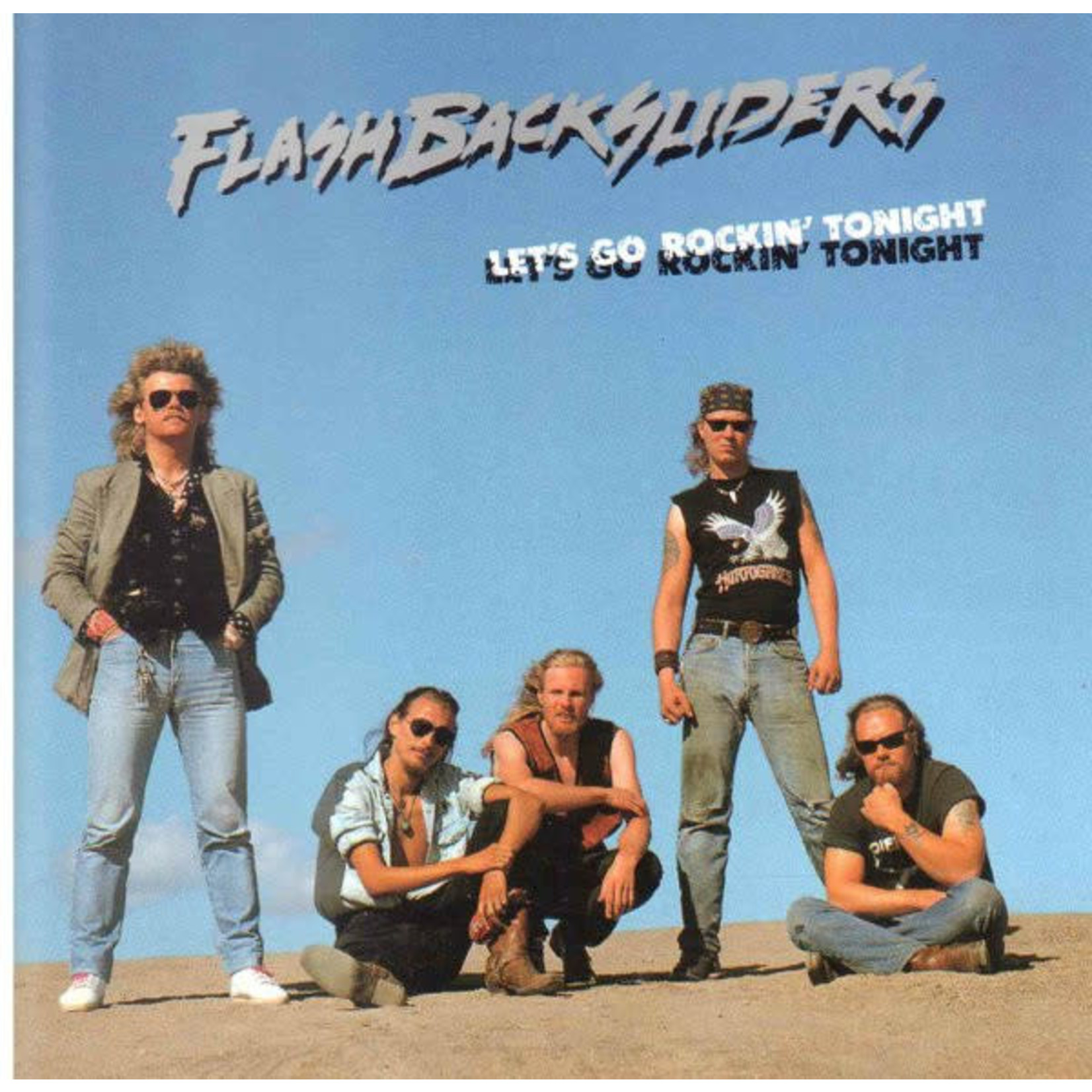 [Kollectible Vinyl] Flashbacksliders - Let's Go Rockin' Tonight (1990 Finland, Cover VG/Disc VG)