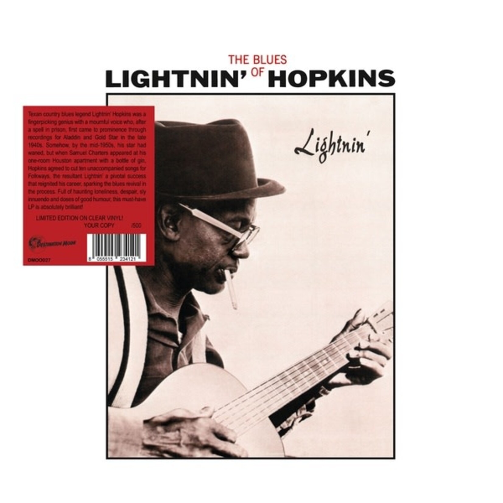 [New] Hopkins, Lightnin': Lightnin' (The Blues Of Lightnin' Hopkins) (clear vinyl) [DESTINATION MOON]