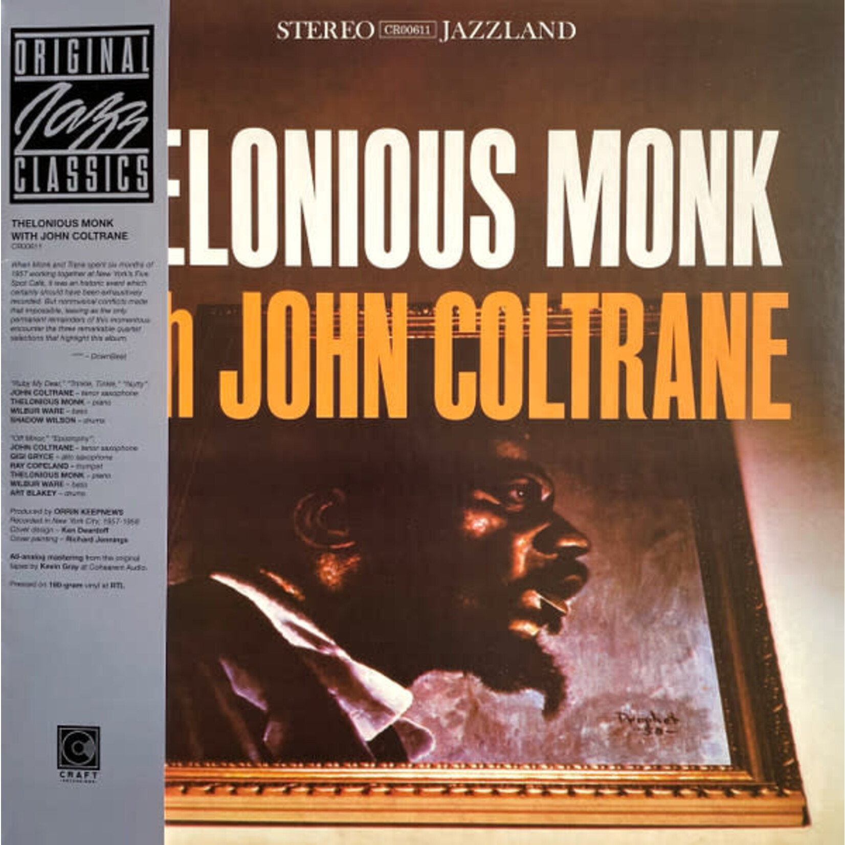 [New] Thelonious Monk & John Coltrane - Thelonious Monk With John Coltrane (Original Jazz Classics series)