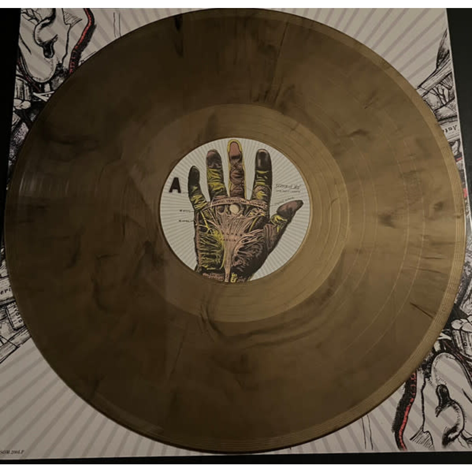 [New] Dillinger Escape Plan - Option Paralysis (gold & black marbled vinyl)