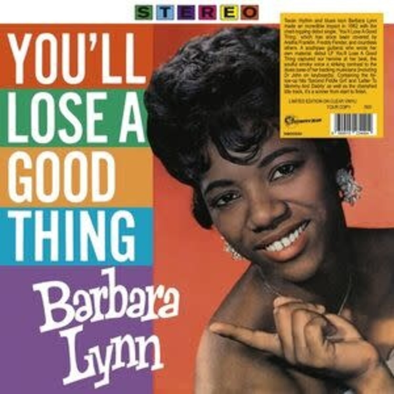 [New Vinyl] Barbara Lynn - You'll Lose A Good Thing (clear vinyl)